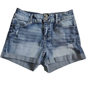 3/$25 Vanilla Star Shortie 3" Denim Shorts - 5